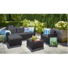 KETER. Set mobilier gradina antracit Moorea..